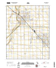 Reedley 2018 topographic map thumbnail