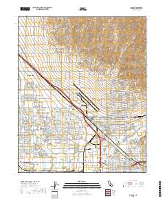 Oildale 2018 topographic map thumbnail