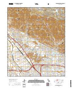 San Bernardino North 2018 topographic map thumbnail
