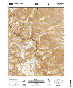 Split Mountain 2018 topographic map preview