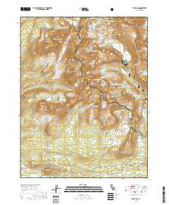 Tioga Pass 2018 topographic map thumbnail