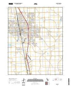 Tulare 2018 topographic map thumbnail