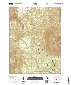 Burney Mountain West 2018 topographic map thumbnail