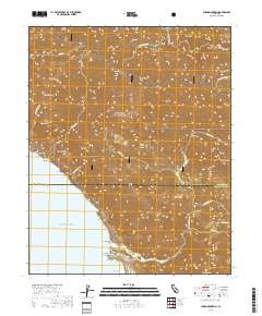 Burro Mountain 2018 topographic map thumbnail
