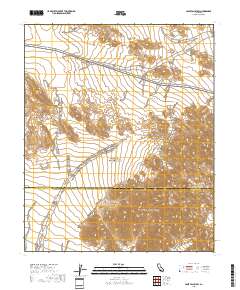 Cadiz Valley SW 2018 topographic map thumbnail