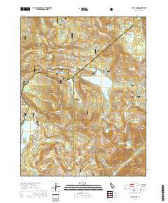 Caples Lake 2018 topographic map thumbnail