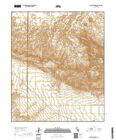 Carrizo Mountain 2018 topographic map thumbnail