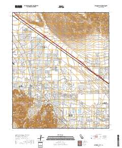 Cathedral City 2018 topographic map thumbnail