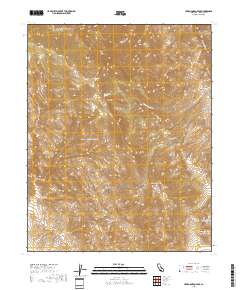 Cerro Gordo Peak 2018 topographic map thumbnail