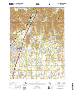 City of Shasta Lake 2018 topographic map thumbnail