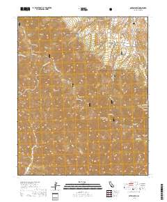 Bates Canyon 2018 topographic map thumbnail