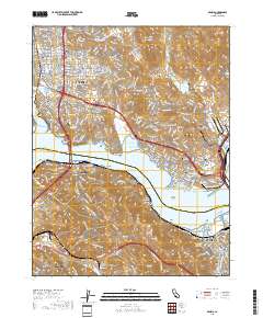 Benicia 2018 topographic map thumbnail