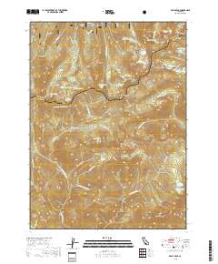 Billys Peak 2018 topographic map thumbnail