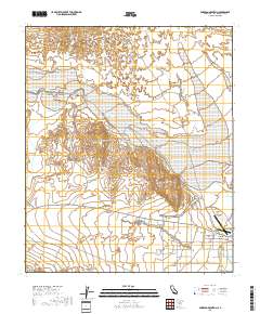 Borrego Mountain 2018 topographic map thumbnail