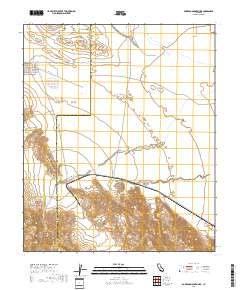 Borrego Mountain SE 2018 topographic map thumbnail