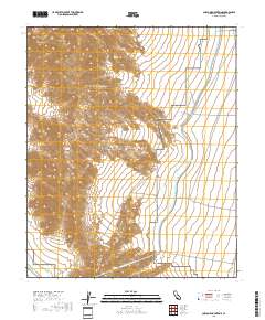 Coxcomb Mountains 2018 topographic map thumbnail