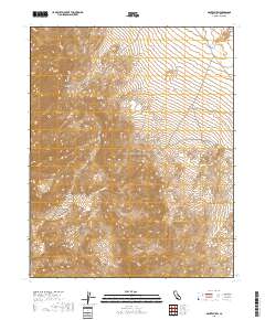 Dantes View 2018 topographic map thumbnail