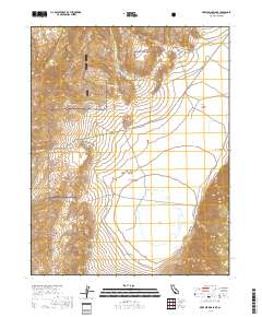 Deep Springs Lake 2018 topographic map thumbnail
