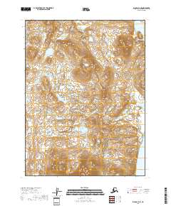 Iliamna B-4 SE topographic map thumbnail