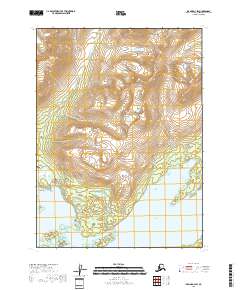 Iliamna D-3 SW topographic map thumbnail