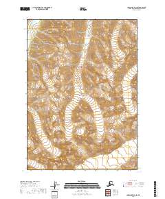 Lake Clark D-1 NW topographic map thumbnail