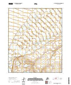 Mount Michelson D-4 NW topographic map thumbnail