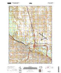Cedar Falls 2018 topographic map thumbnail