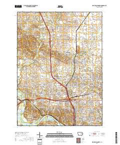 Cedar Rapids North 2018 topographic map thumbnail