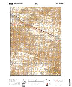 Dyersville East 2018 topographic map thumbnail
