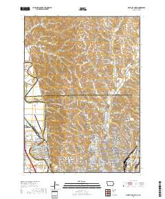 Sioux City North 2018 topographic map thumbnail