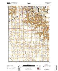 Fort Dodge South 2018 topographic map thumbnail