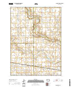 Gilmore City SW 2018 topographic map thumbnail