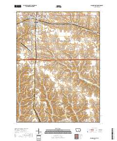 Grinnell South 2018 topographic map thumbnail