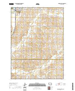 Hawarden South 2018 topographic map thumbnail