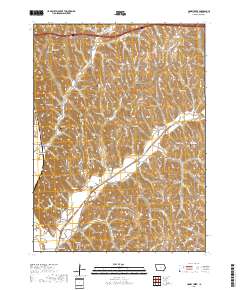 Honey Creek 2018 topographic map thumbnail