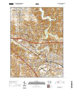 Iowa City West 2018 topographic map thumbnail