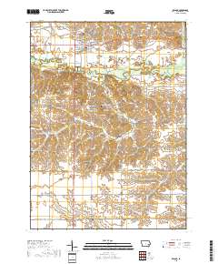 Kalona 2018 topographic map thumbnail