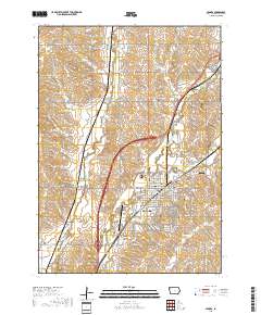 Le Mars 2018 topographic map thumbnail