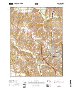 Oskaloosa 2018 topographic map thumbnail