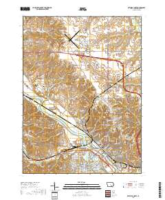 Ottumwa North 2018 topographic map thumbnail