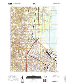 Green Bay West 2018 topographic map thumbnail