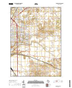 Janesville East 2018 topographic map thumbnail