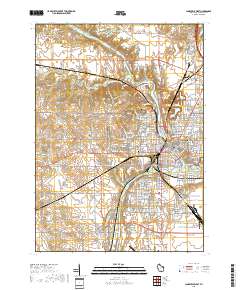 Janesville West 2018 topographic map thumbnail