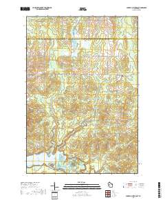 Lake Eau Claire East 2018 topographic map thumbnail