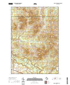 Lake Eau Claire West 2018 topographic map thumbnail