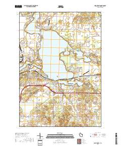 Lake Wissota 2018 topographic map thumbnail