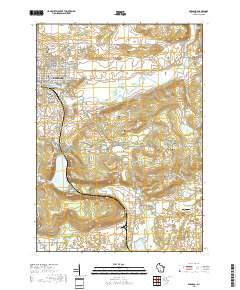 Baraboo 2018 topographic map thumbnail