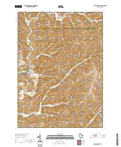 Blanchardville 2018 topographic map thumbnail