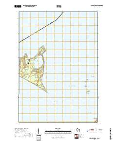 Chambers Island 2018 topographic map thumbnail