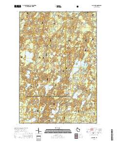 Clam Lake 2018 topographic map thumbnail
